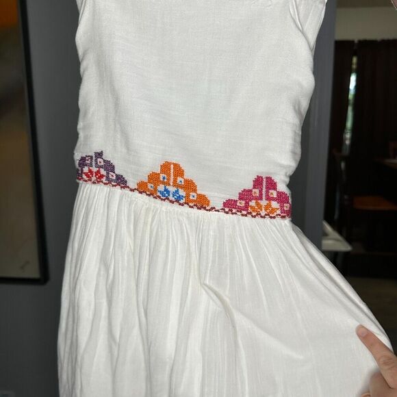 Carolina K Maxi Dress Women's Size XS Square Neck Sleeveless White Multicolored - Picture 6 of 11